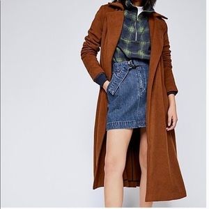 Free People Wool Trench Coat